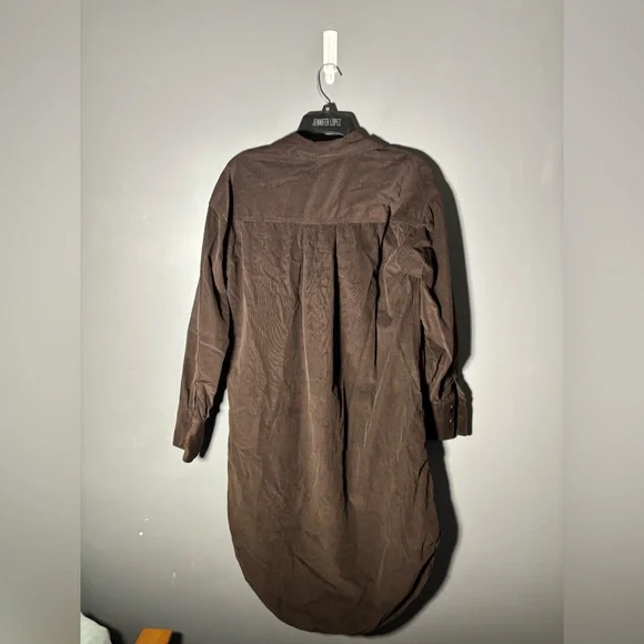 Madewell Brown Midi Shirt Dress - Picture 3 of 6